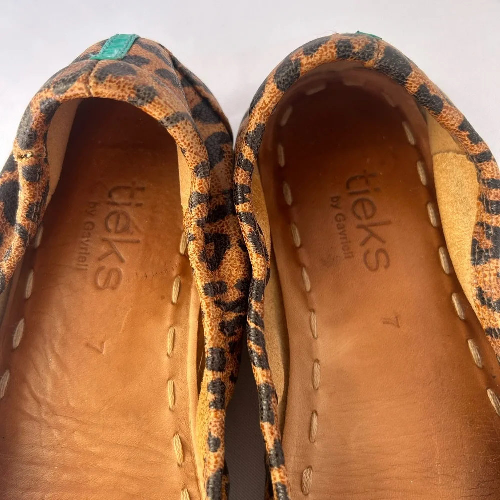 Tieks by Gavrieli leopard print leather ballet flats - Picture 3 of 6